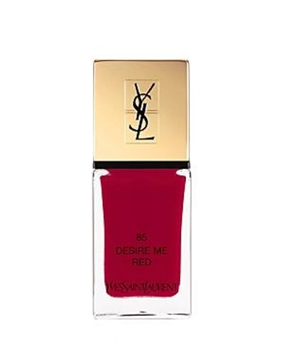 Shop Saint Laurent La Laque Couture Nail Polish In 85 Desire Me Red