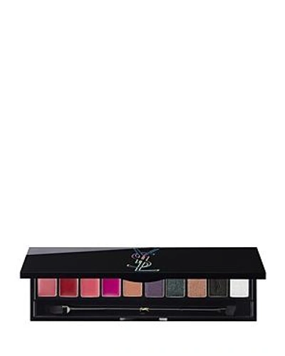 Shop Saint Laurent Couture Variation Palette For Eyes & Lips, Night 54 Fall Collection In 5 Burgundy