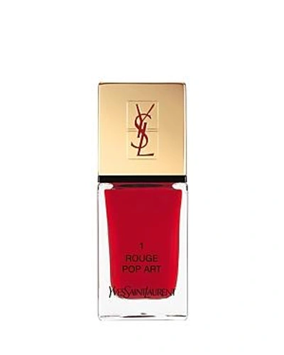 Shop Saint Laurent La Laque Couture Nail Polish In 1 Rouge Pop Art