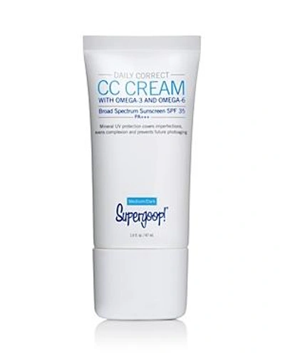 Shop Supergoop ! Daily Correct Cc Cream Spf 35 In Medium / Dark