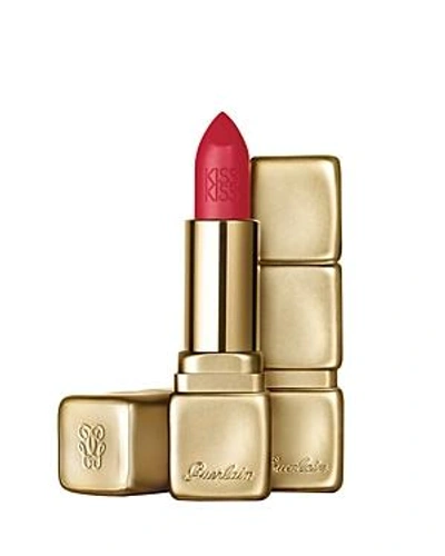 Shop Guerlain Kisskiss Matte Lipstick In M376 Daring Pink