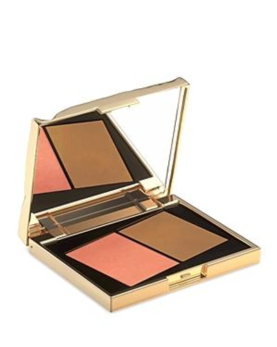 Shop Smith & Cult Book Of Sun Blush Bronzer Duo In Chapter 1 Soft Peach And Golden Sand