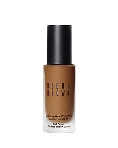 Shop Bobbi Brown Skin Long-wear Weightless Foundation Spf 15 In Golden Almond 6.75