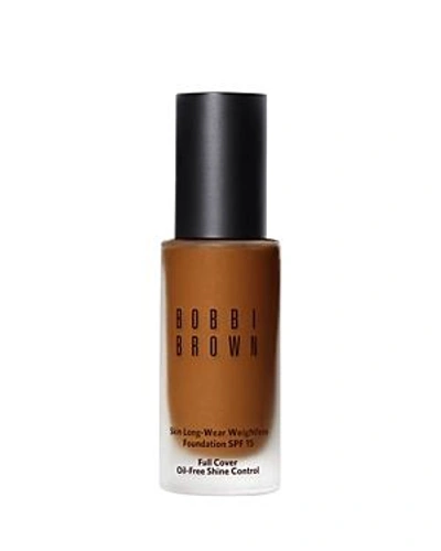 Shop Bobbi Brown Skin Long-wear Weightless Foundation Spf 15 In Warm Almond 6.5