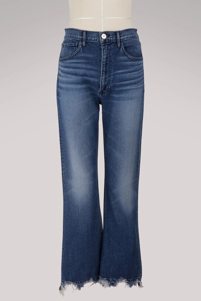 Shop 3x1 W5 Empire Crop Bell Jeans In Deco
