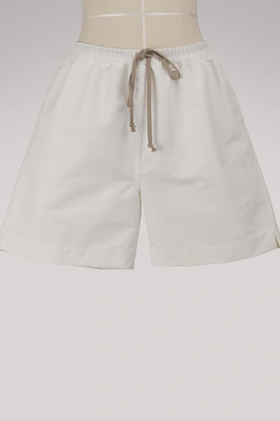 Shop Rick Owens Technical Shorts In White