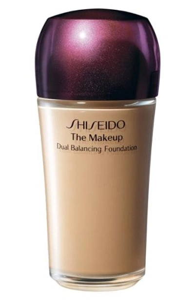 Shop Shiseido The Makeup Dual Balancing Foundation In O40 Natural Fair Ochre