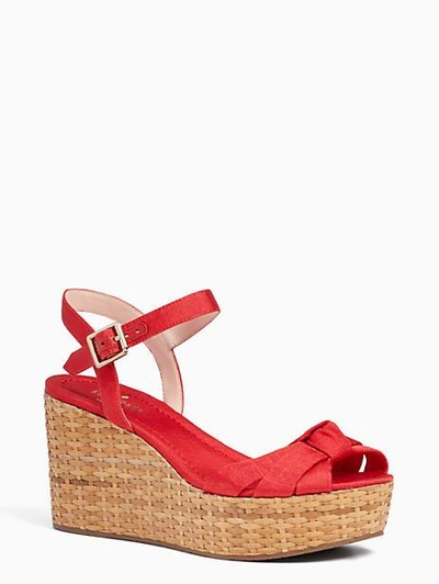 Shop Kate Spade Tilly Sandals In Maraschino Red