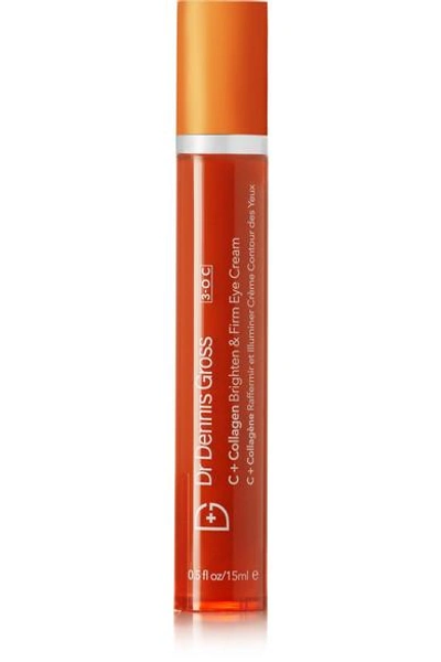 Shop Dr. Dennis Gross Skincare C+ Collagen Brighten & Firm Eye Cream, 15ml In Colorless