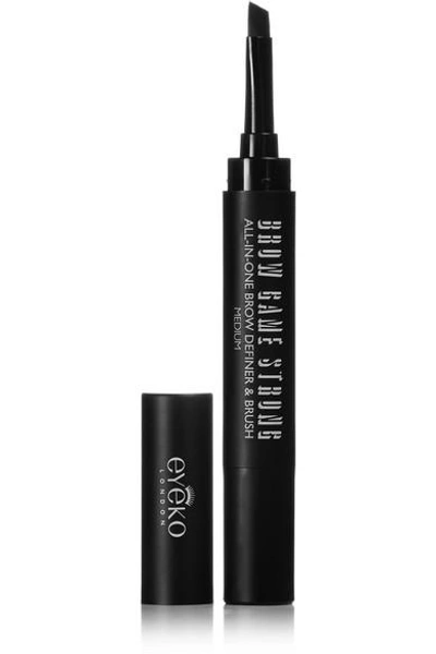 Shop Eyeko Brow Game Strong - Medium In Brown