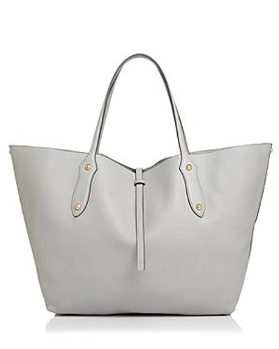 Shop Annabel Ingall Isabella Large Leather Tote In Shadow Gray/gold