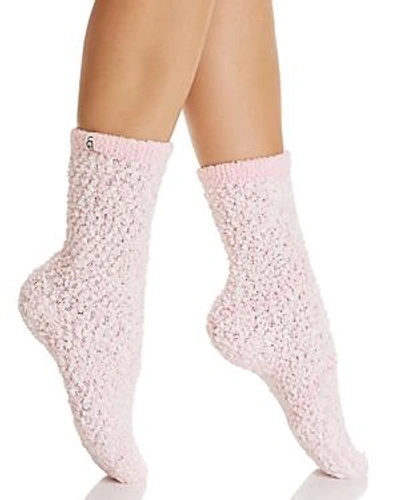 Shop Ugg Australia Cozy Chenille Socks In Seashell Pink