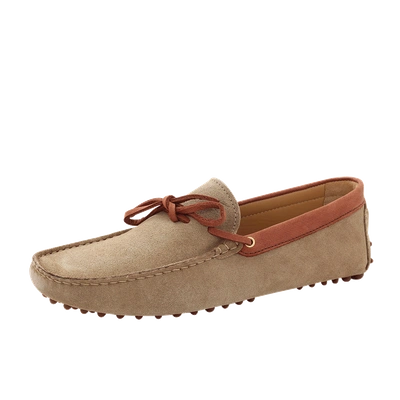 Shop Bobbies Le Tombeur Cappuccino Suede Loafer In Cappucno