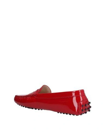 Tod's Loafers In Brick Red