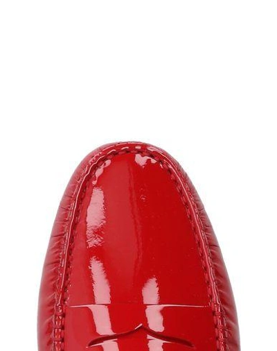 Tod's Loafers In Brick Red