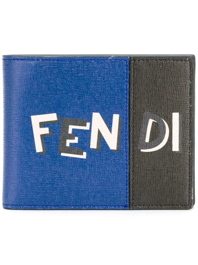 Shop Fendi Two Tone Bi-fold Wallet