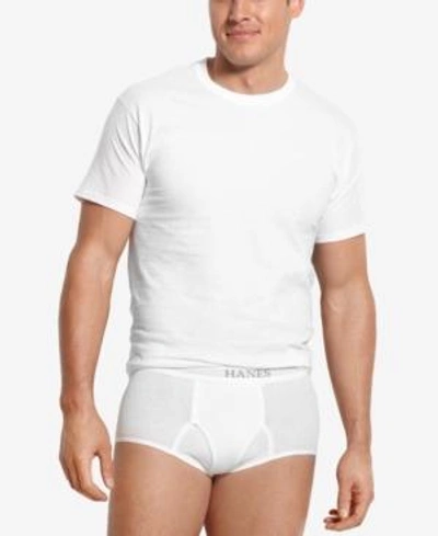 Shop Hanes Men's Platinum Freshiq Underwear,5 Pack Crew Neck Undershirts In White
