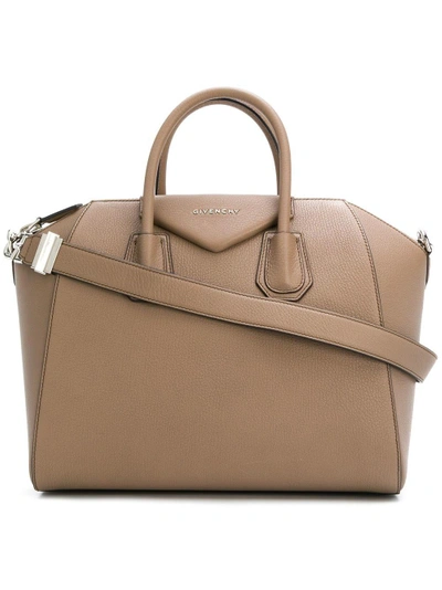 Shop Givenchy Antigona Bag - Neutrals