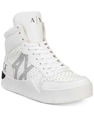 armani exchange high top sneakers