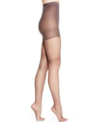 Hanes Women's Silk Reflections High Waist Tummy Control Top Silky Pantyhose Sheers 0b184 In Jet