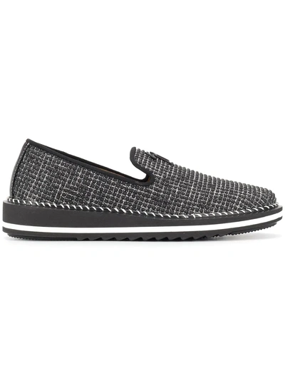 Shop Giuseppe Zanotti Design Slip-on Low Top Sneakers - Black