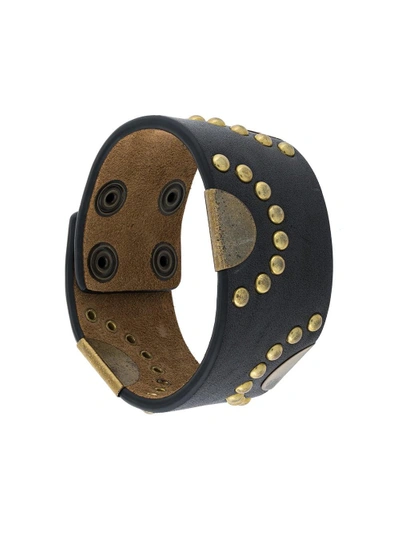 Shop Dsquared2 Studded Cuff Bracelet - Black