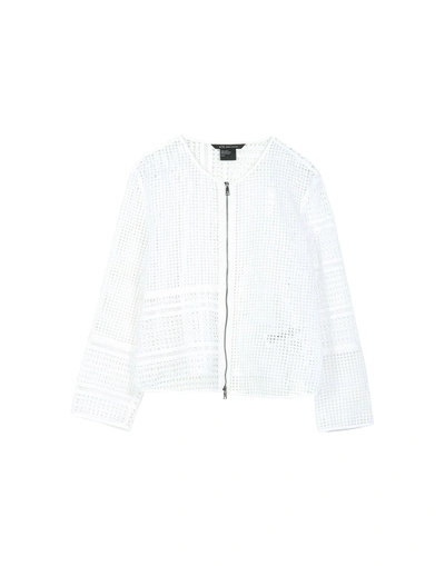 Shop Armani Exchange Jacket In White