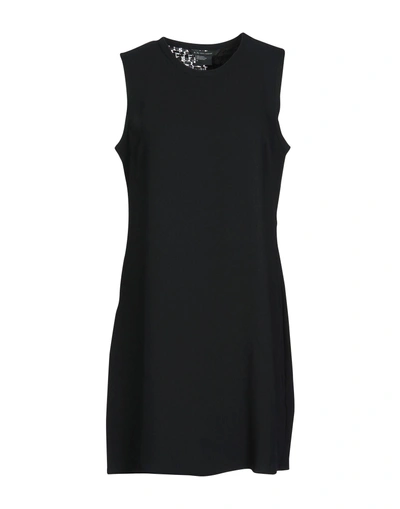 Shop Armani Exchange Short Dresses In Black
