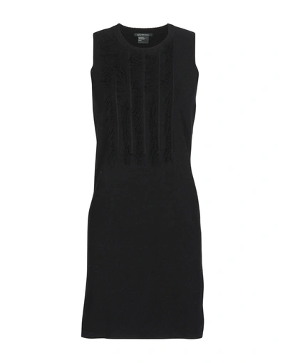 Shop Armani Exchange Short Dress In Black