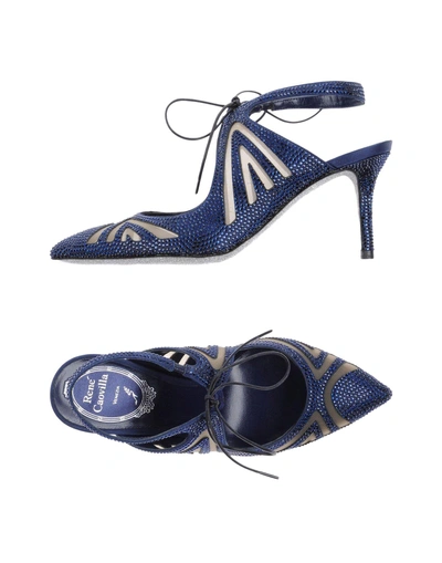 Shop René Caovilla Pump In Dark Blue