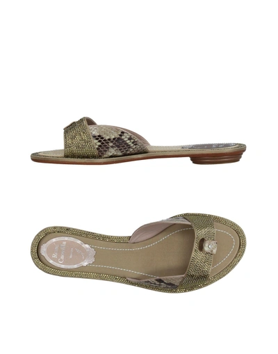 Shop René Caovilla Sandals In Platinum