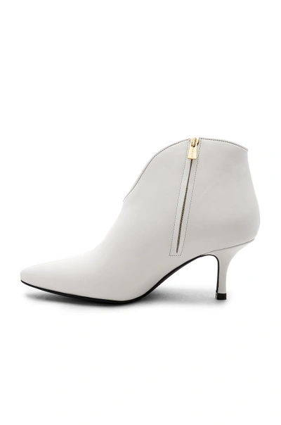 Anine Bing Women s Frankie Leather Kitten Heel Booties In White