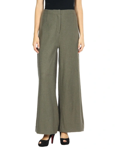 Shop Armani Exchange Casual Pants In Military Green