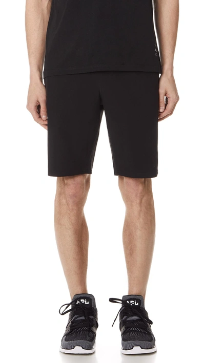 Shop Dyne Pisano Woven Shorts In Black