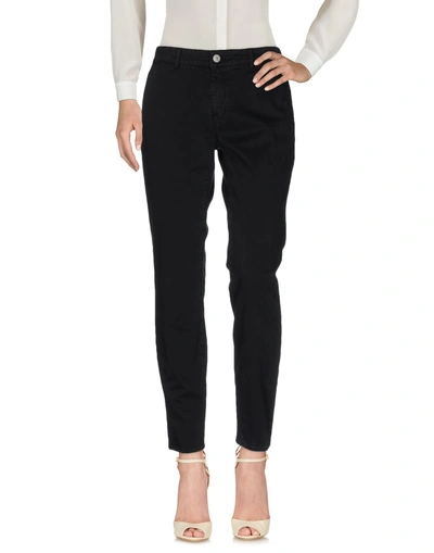 Shop Care Label Woman Pants Black Size 26 Cotton, Elastane