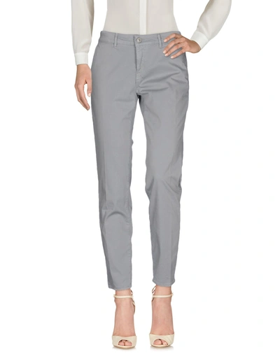 Shop Care Label Woman Pants Grey Size 25 Cotton, Elastane