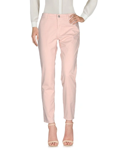 Shop Care Label Woman Pants Pink Size 31 Cotton, Elastane
