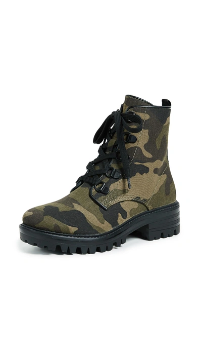Shop Kendall + Kylie Epic Combat Boots In Dark Green