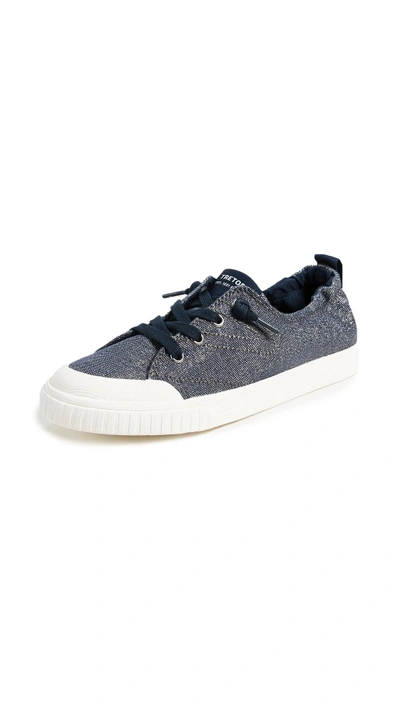 Shop Tretorn Meg Laceup Sneakers In Dark Blue