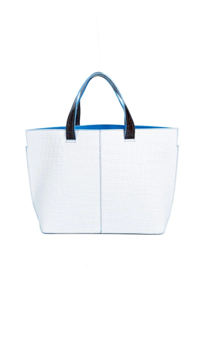 Shop Ganni Tote Bag In Bright White