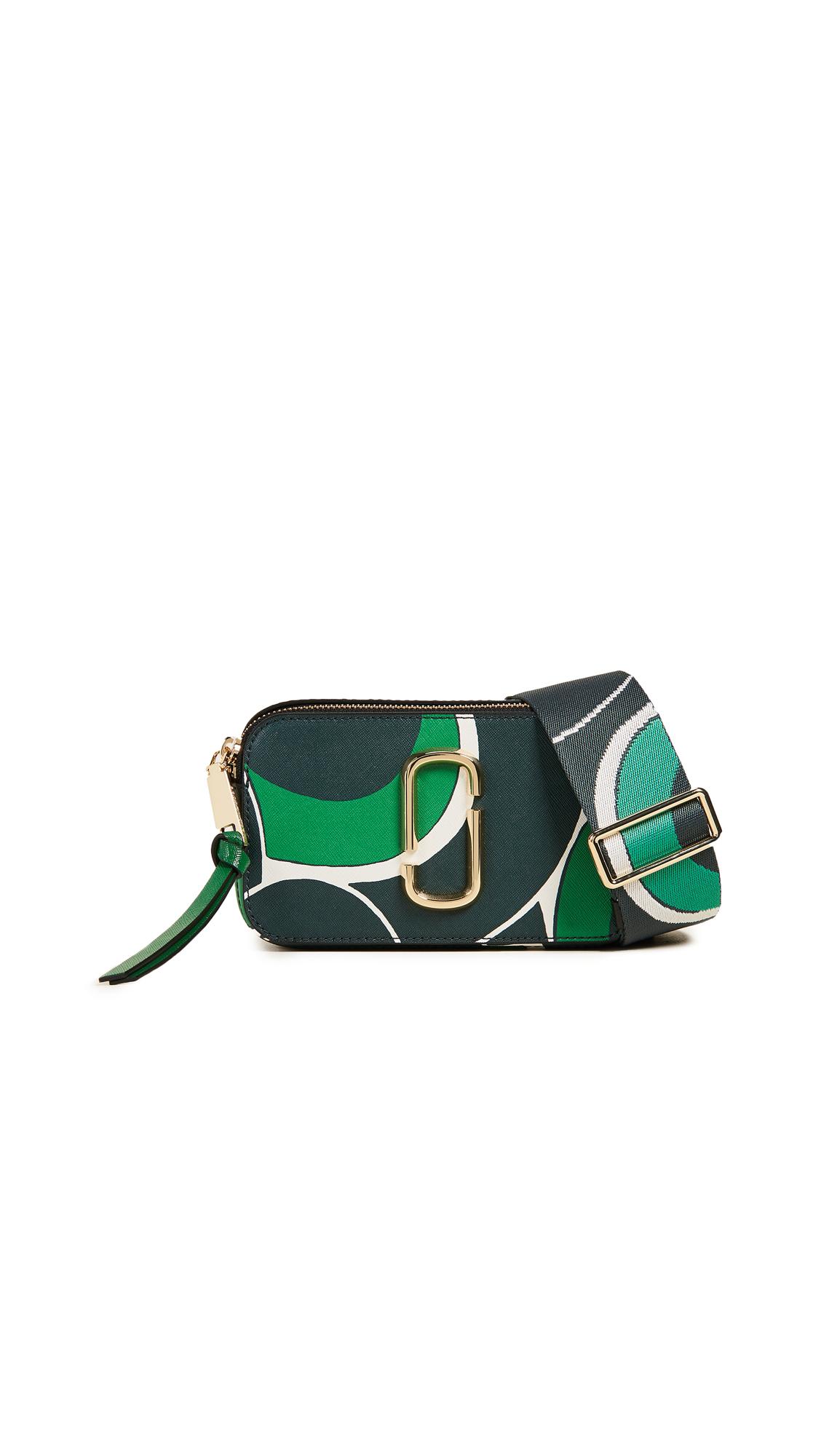 Marc Jacobs The Logo Strap Snapshot Small Saffiano Leather Camera Bag In  New Blue Sea Multi, ModeSens