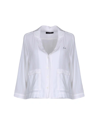 Shop Kate Moss Equipment Silk Shirts & Blouses In White