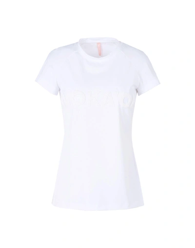 Shop No Ka'oi No Ka 'oi Uane T-shirt With Embroidery Woman T-shirt White Size 1 Polyamide, Elastane