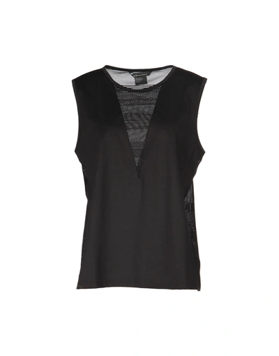 Shop Armani Exchange Top In Black