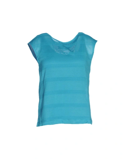 Shop Armani Exchange Sweater In Turquoise