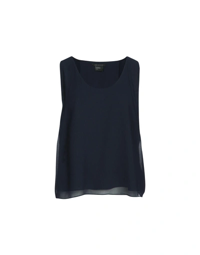 Shop Armani Exchange Top In Dark Blue