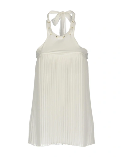 Shop Elisabetta Franchi Woman Top White Size 6 Polyester, Polyamide, Elastane