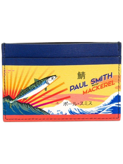 Shop Paul Smith Mackerel Print Cardholder