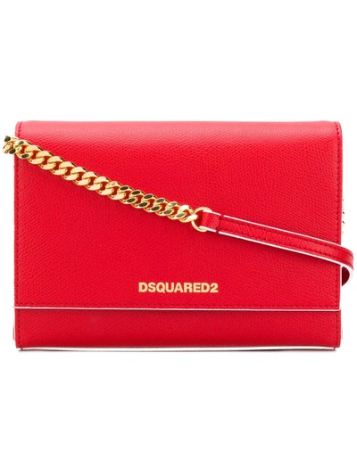 Shop Dsquared2 Chain Strap Shoulder Bag