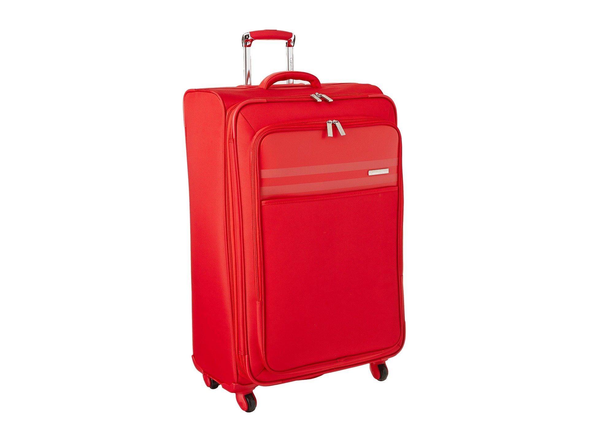 calvin klein red luggage